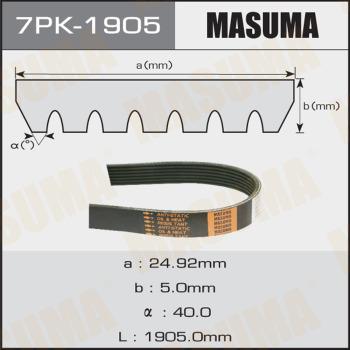 MASUMA 7PK-1905 - Cinghia Poly-V autozon.pro