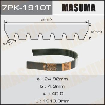 MASUMA 7PK-1910T - Cinghia Poly-V autozon.pro