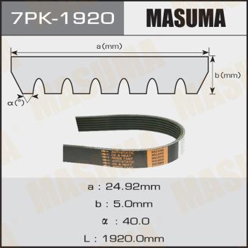 MASUMA 7PK-1920 - Cinghia Poly-V autozon.pro