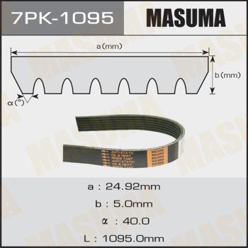 MASUMA 7PK-1095 - Cinghia Poly-V autozon.pro