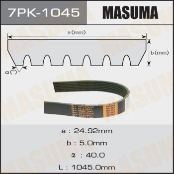 MASUMA 7PK-1045 - Cinghia Poly-V autozon.pro