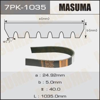 MASUMA 7PK-1035 - Cinghia Poly-V autozon.pro