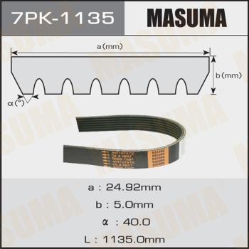 MASUMA 7PK-1135 - Cinghia Poly-V autozon.pro