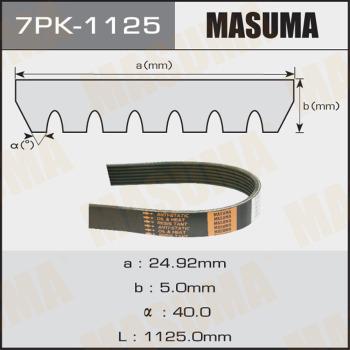 MASUMA 7PK-1125 - Cinghia Poly-V autozon.pro