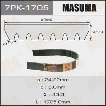 MASUMA 7PK-1705 - Cinghia Poly-V autozon.pro