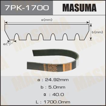 MASUMA 7PK-1700 - Cinghia Poly-V autozon.pro