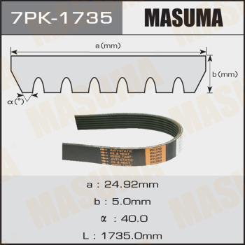 MASUMA 7PK-1735 - Cinghia Poly-V autozon.pro