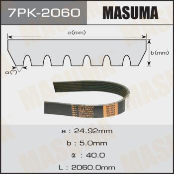 MASUMA 7PK-2060 - Cinghia Poly-V autozon.pro