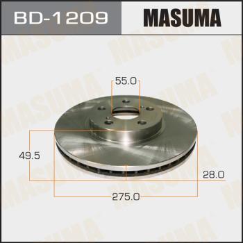 MASUMA BD-1209 - Discofreno autozon.pro