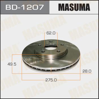 MASUMA BD-1207 - Discofreno autozon.pro