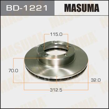 MASUMA BD-1221 - Discofreno autozon.pro