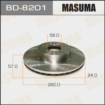 MASUMA BD-8201 - Discofreno autozon.pro