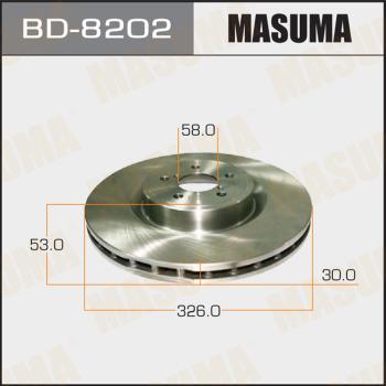 MASUMA BD-8202 - Discofreno autozon.pro