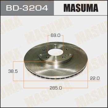 MASUMA BD-3204 - Discofreno autozon.pro