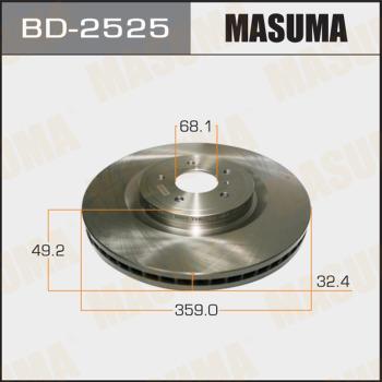 MASUMA BD-2525 - Discofreno autozon.pro