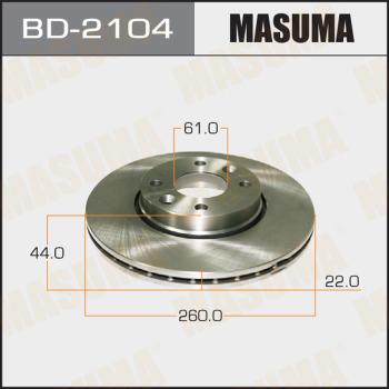 MASUMA BD-2104 - Discofreno autozon.pro