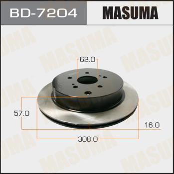 MASUMA BD-7204 - Discofreno autozon.pro