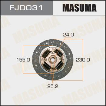 MASUMA FJD031 - Disco frizione autozon.pro