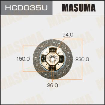 MASUMA HCD035U - Disco frizione autozon.pro