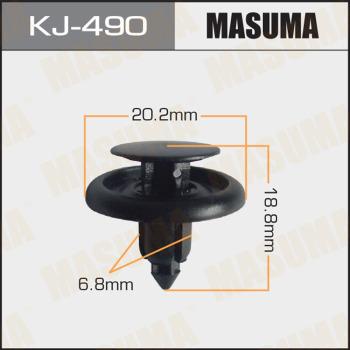 MASUMA KJ-490 - Clip, Fregio / Modanatura protettiva autozon.pro