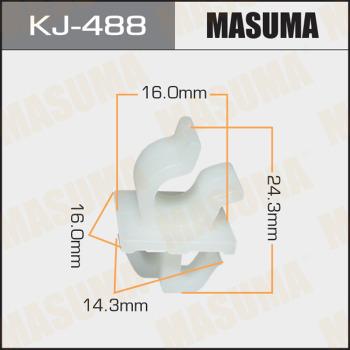 MASUMA KJ-488 - Clip, Fregio / Modanatura protettiva autozon.pro