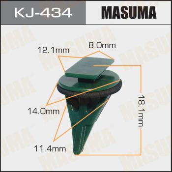 MASUMA KJ-434 - Clip, Fregio / Modanatura protettiva autozon.pro