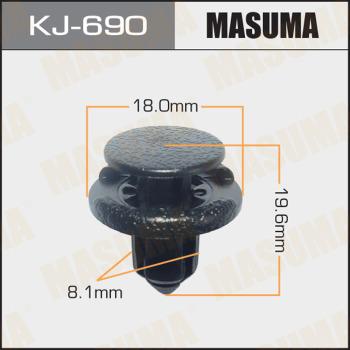 MASUMA KJ-690 - Clip, Fregio / Modanatura protettiva autozon.pro