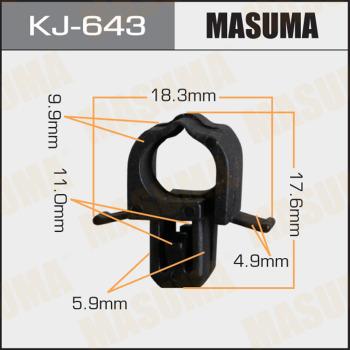 MASUMA KJ-643 - Clip, Fregio / Modanatura protettiva autozon.pro