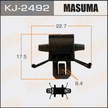 MASUMA KJ-2492 - Clip, Fregio / Modanatura protettiva autozon.pro