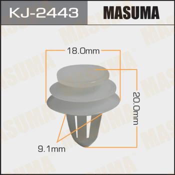 MASUMA KJ-2443 - Clip, Fregio / Modanatura protettiva autozon.pro