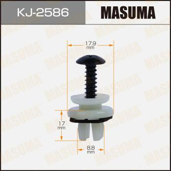 MASUMA KJ-2586 - Clip, Fregio / Modanatura protettiva autozon.pro