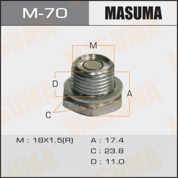 MASUMA M-70 - Vite di chiusura, vaschetta dell'olio autozon.pro