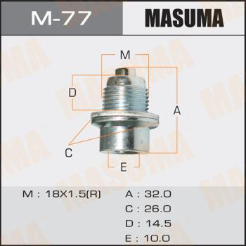 MASUMA M-77 - Vite di chiusura, vaschetta dell'olio autozon.pro