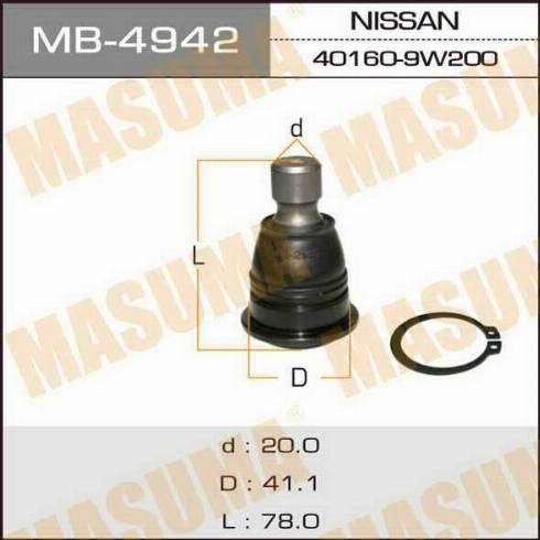 MASUMA MB-4942 - Giunto di supporto / guida autozon.pro