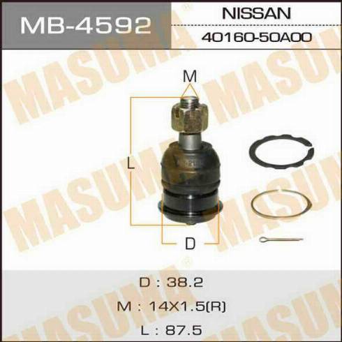 MASUMA MB-4592 - Giunto di supporto / guida autozon.pro