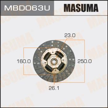 MASUMA MBD063U - Disco frizione autozon.pro