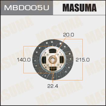 MASUMA MBD005U - Disco frizione autozon.pro