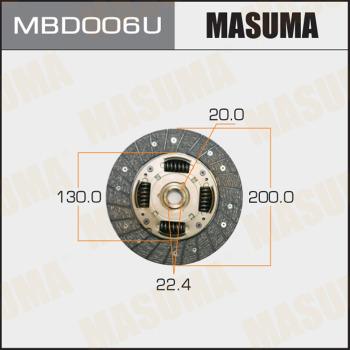 MASUMA MBD006U - Disco frizione autozon.pro