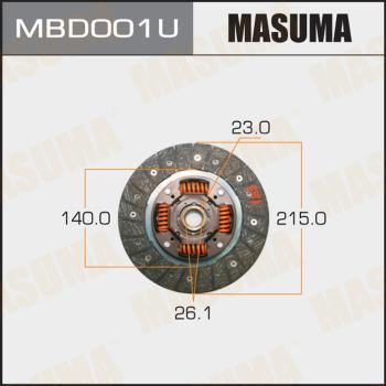 MASUMA MBD001U - Disco frizione autozon.pro