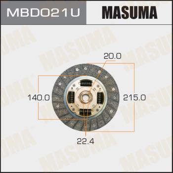 MASUMA MBD021U - Disco frizione autozon.pro