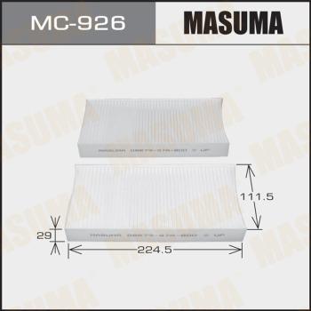 MASUMA MC-926 - Filtro, Aria abitacolo autozon.pro