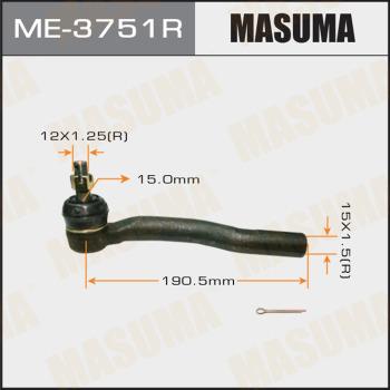 MASUMA ME-3751R - Testa barra d'accoppiamento autozon.pro