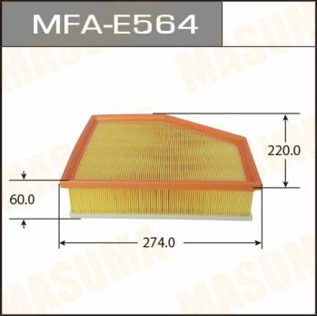 MASUMA MFA-E564 - Filtro aria autozon.pro