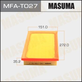 MASUMA MFA-T027 - Filtro aria autozon.pro