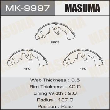 MASUMA MK-9997 - Kit ganasce freno autozon.pro