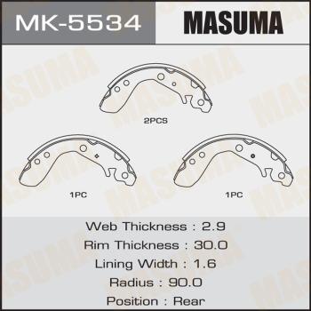 MASUMA MK-5534 - Kit ganasce freno autozon.pro