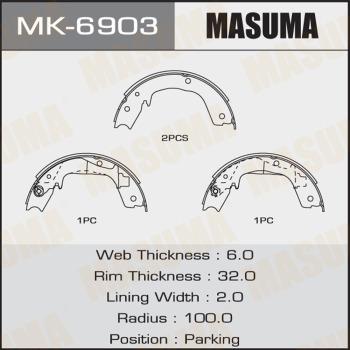 MASUMA MK-6903 - Kit ganasce freno autozon.pro