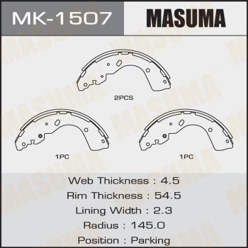 MASUMA MK-1507 - Kit ganasce freno autozon.pro