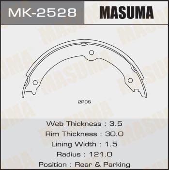 MASUMA MK-2528 - Kit ganasce freno autozon.pro