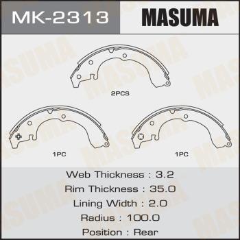 MASUMA MK-2313 - Kit ganasce freno autozon.pro